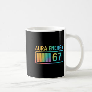 Caneca De Café Energia Aura 67 Geração Alpha 6 7 Meme Rizz Infini