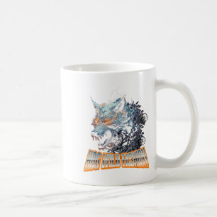 Caneca De Café Energia de Fúria Animal do Lobo Eletrificado
