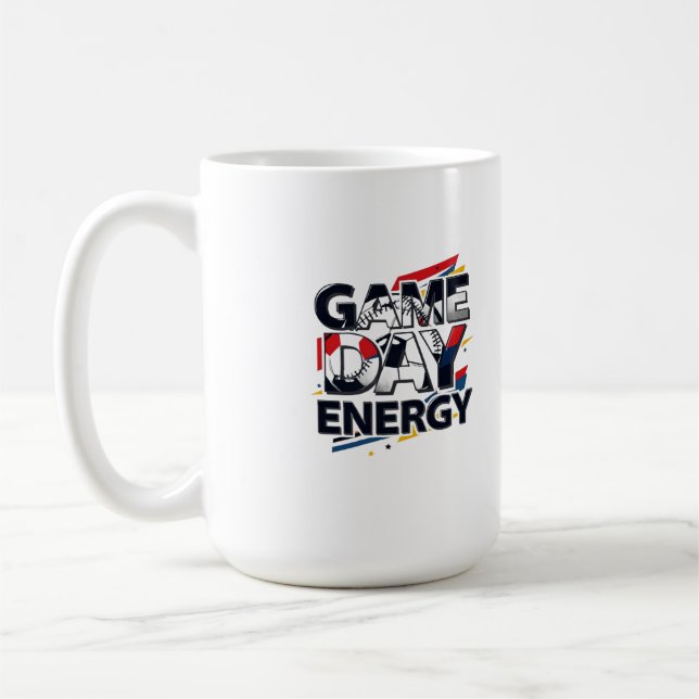 Caneca De Café Energia do Dia de Jogo (Esquerda)