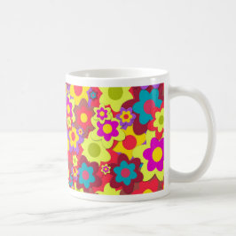 Caneca De Café Energia do ventilador 60s hippy