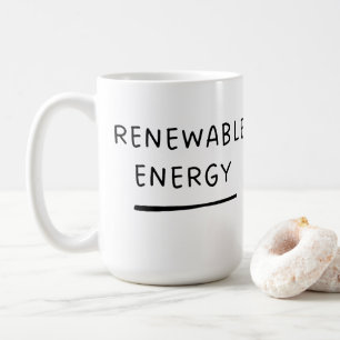 Caneca De Café Energia Renovável – Café Ecológico Engraçado e Fof