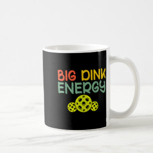 Caneca De Café Energia retrô de dink pickleball piada de pickle b