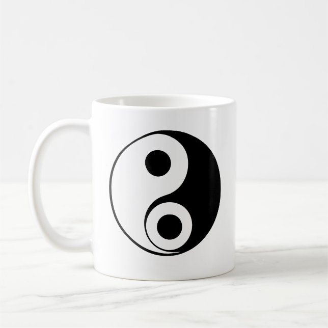 Caneca De Café Energias Opostas, Balança de Crio Yin Yang (Esquerda)
