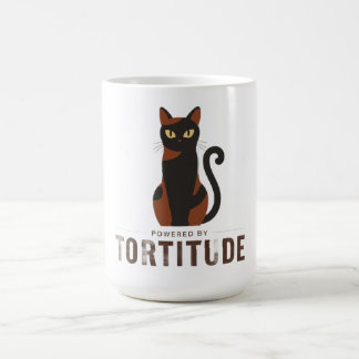 Caneca De Café Energizado por Tortitude Gráfico de Gato Engraçado