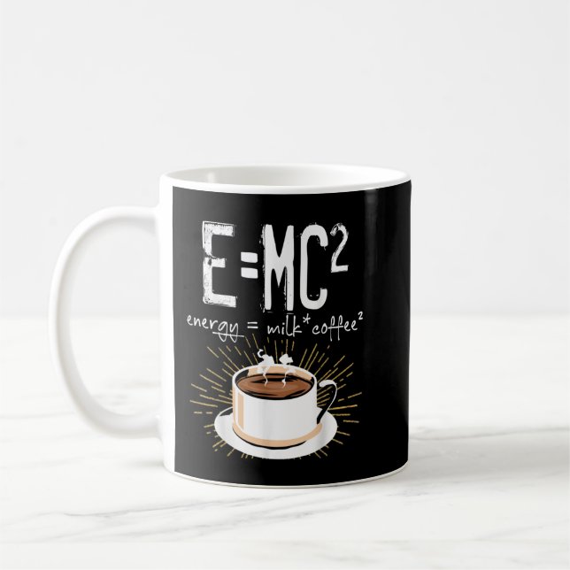 Caneca De Café Energy Milk Coffee Funny Chemistry Science Themed  (Esquerda)