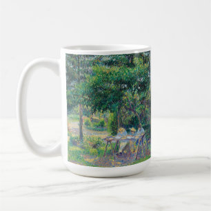 Caneca De Café Enfants attablés dans le jardin Camille Pissarro
