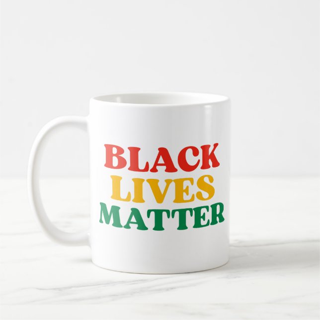 Caneca De Café Enfeite Black Lives Matter (Esquerda)