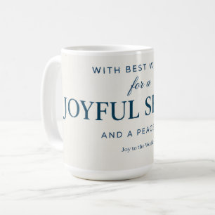 Caneca De Café Enfeite de Natal Elegante Vintage Floco de Neve