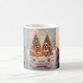 Caneca De Café Enfeite de Natal Personalizado para Animais de Est