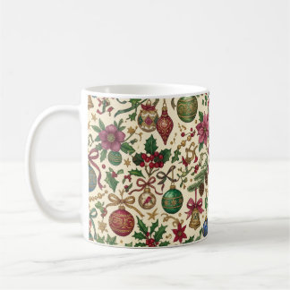 Caneca De Café Enfeites Antigos Pendurados em Fita