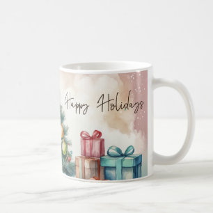 Caneca De Café Enfeites de Natal de Árvore de Natal Antiga com Pr