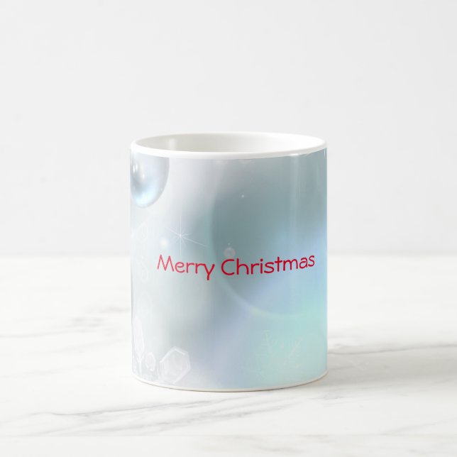 Caneca De Café enfeites de natal e flocos de neve (Centro)