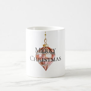 Caneca De Café Enfeites de natal Prateado Rosa