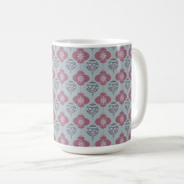 Caneca De Café Enfeites de natal rosa e azul