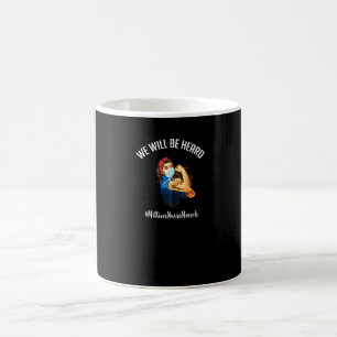 Caneca De Café Enfermeira Afro-Americana Forte Seremos Ouvidas Nu