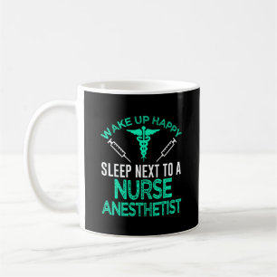 Caneca De Café Enfermeira Anestesista RN Presente Enfermeira CRNA