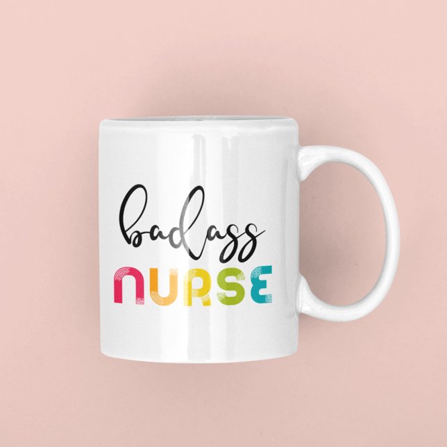 Caneca De Café Enfermeira Badass (Criador carregado)