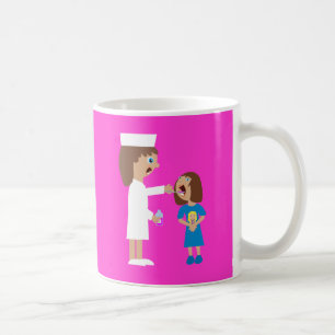 Caneca De Café Enfermeira bonito & criança dos desenhos animados