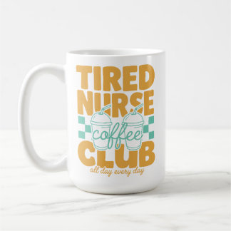 Caneca De Café Enfermeira Cansada e Divertida Clube do Café RN CN