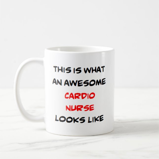 Caneca De Café enfermeira cardio, incrível (Esquerda)