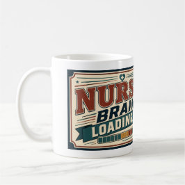 Caneca De Café Enfermeira Cérebro Carregando Presente Engraçado M