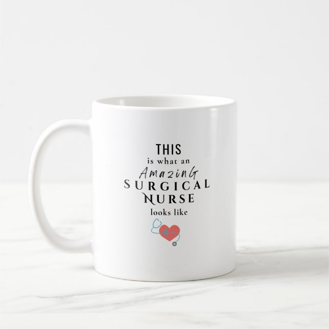 Caneca De Café Enfermeira Cirúrgica (Esquerda)