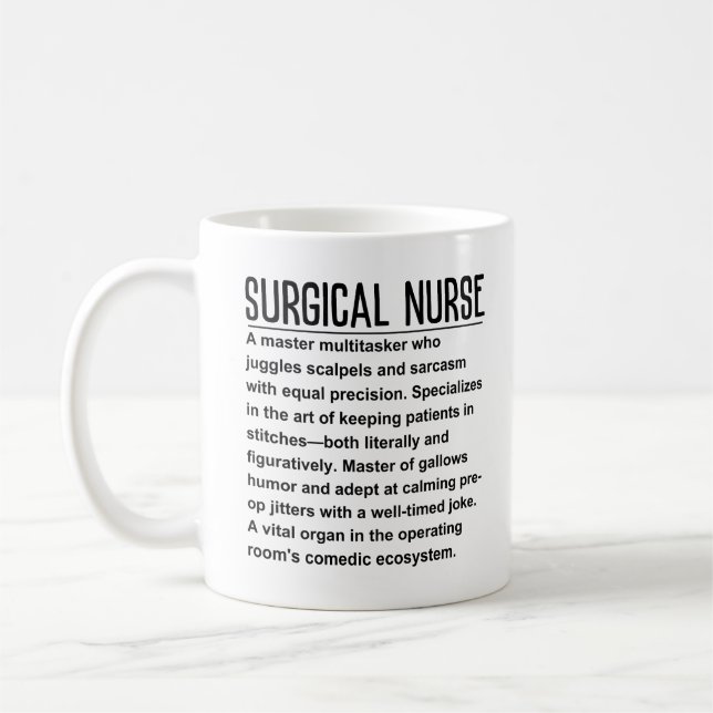 Caneca De Café enfermeira cirúrgica (Esquerda)