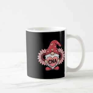 Caneca De Café Enfermeira Cna Gnomo Segurando Namorados De Girass