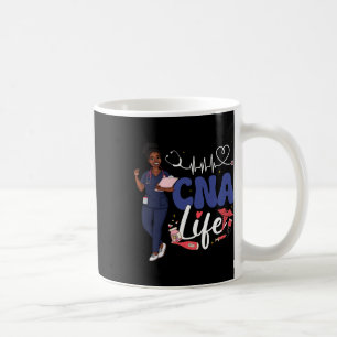 Caneca De Café Enfermeira Cna Mês da História Negra Afro-American