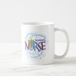 Caneca De Café Enfermeira da Escola Motto