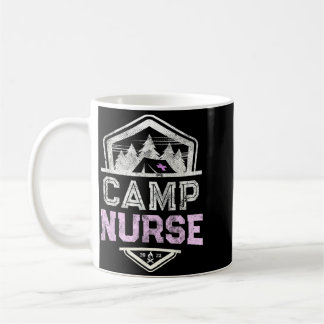 Caneca De Café Enfermeira de Acampamento Divertida Rn Np Cuidados