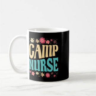 Caneca De Café Enfermeira de Acampamento Roupa Floral Verão Acamp