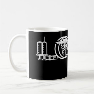 Caneca De Café Enfermeira de Amor Enfermeira Cute Enfermeira ER E