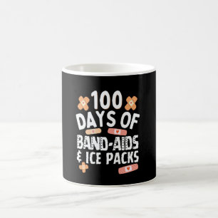 Caneca De Café Enfermeira de Band-Aids e Bolsas de Gelo por 100 D