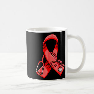 Caneca De Café Enfermeira de Conscientização sobre Doenças Cardía