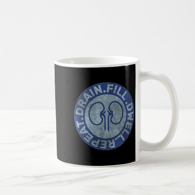 Caneca De Café Enfermeira de Diálise Peritoneal Citação Engraçada (Direita)