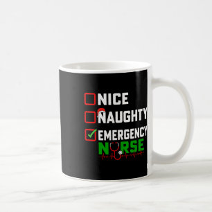 Caneca De Café Enfermeira de emergência malvada Xmas Er Enfermand