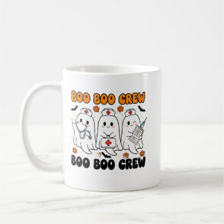 Caneca De Café Enfermeira de Halloween para Meninas Boo Boo