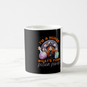 Caneca De Café Enfermeira de Halloween Sou enfermeira Qual é a su