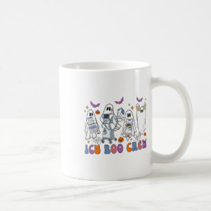 Caneca De Café Enfermeira de Icu do Halloween Retro Icu Boo Crew 