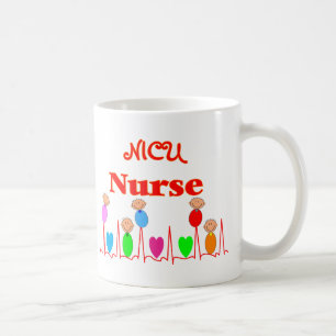 Caneca De Café Enfermeira de NICU--Gráficos adoráveis do bebê