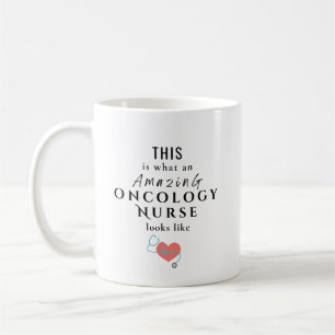 Caneca De Café Enfermeira de Oncologia Incrível Personalizada