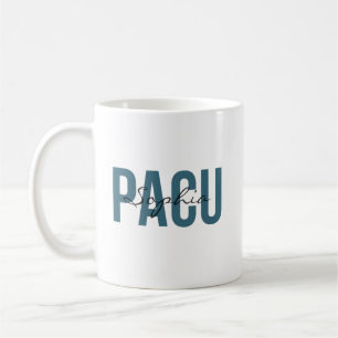 Caneca De Café Enfermeira de PACU Nome Personalizado Tipografia N