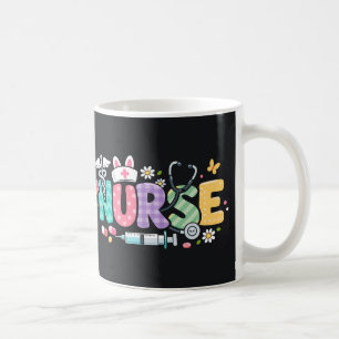 Caneca De Café Enfermeira de Páscoa Fofa Humor Médico