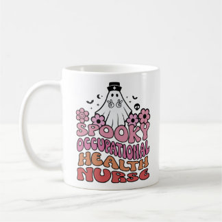 Caneca De Café Enfermeira de Saúde Ocupacional Spooky Mulheres