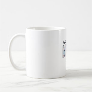 Caneca De Café Enfermeira de Trabalho e Parto Laço Floral Camisa 