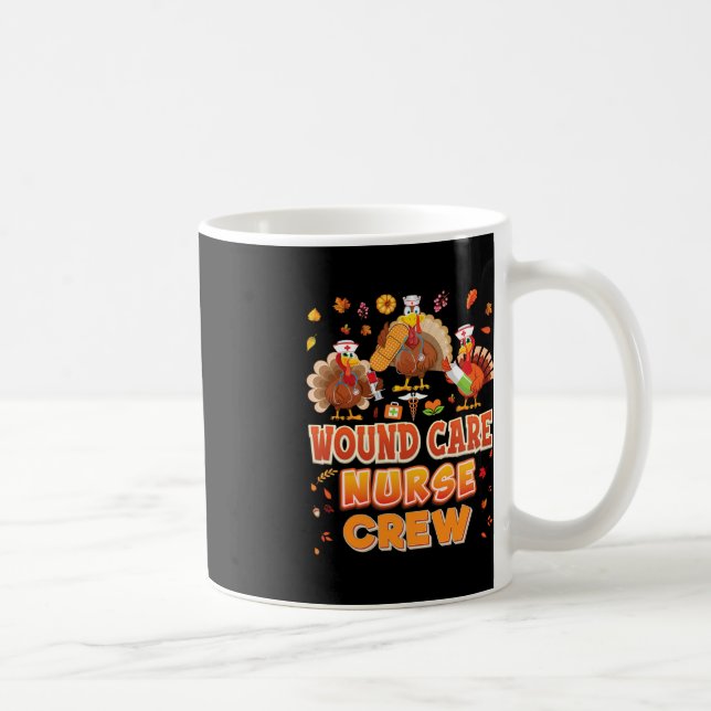 Caneca De Café Enfermeira de Wound Crew Turquia Ação de Graças (Direita)