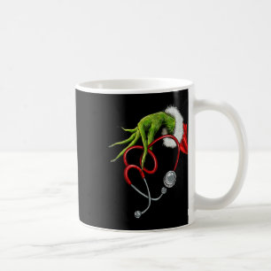 Caneca De Café Enfermeira Divertida Feliz Natal Estetoscópio Enfe