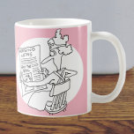 Caneca De Café Enfermeira do Hospital Funny Lendo Competição de J<br><div class="desc">Presente para uma enfermeira. Enfermeira Enfermeira está lendo Nursing News,  e vê uma competição "Spot the Boil". Presente de enfermeira.</div>