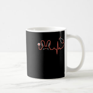 Caneca De Café Enfermeira do Stethoscope da Páscoa Dr Rabbit Scru